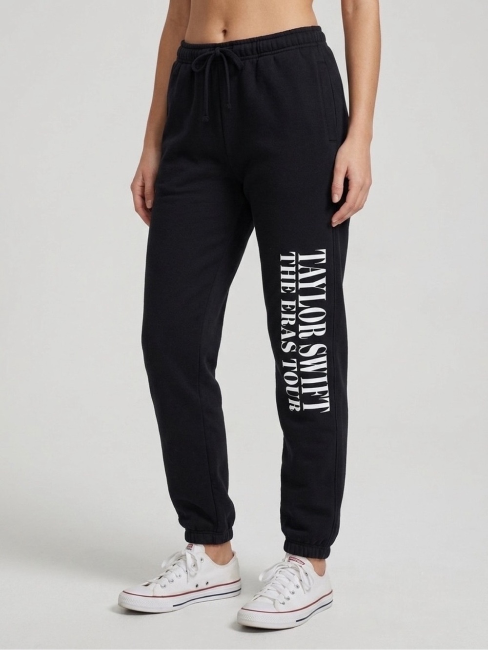 Taylor Swift The Eras Tour Black Jogger Sweatpants Official Tour Merch Size XL